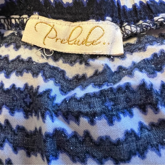 Prelude- Strapless striped jumpsuit. Fringe tassel belt wide leg- Women’s size S - Picture 5 of 7